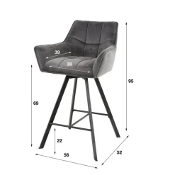 Barstoel Raster 2 ST.