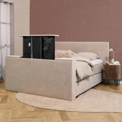 Boxspring Media met TV-lift