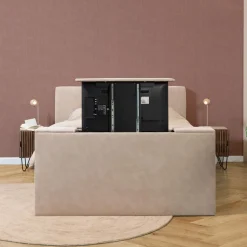 Boxspring Media met TV-lift