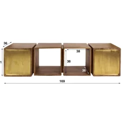 Dressoir 2D brass