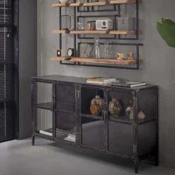 Dressoir Rift 4d gun metal