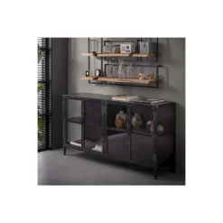 Dressoir Rift 4d gun metal
