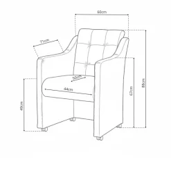 Eetkamerstoel Monaco