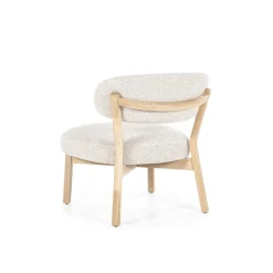 Fauteuil Mikky naturel - taupe Moon