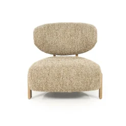 Fauteuil Reza naturel - taupe Bay