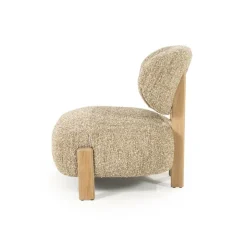 Fauteuil Reza naturel - taupe Bay