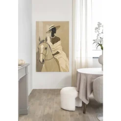 Glasschilderij Amazone