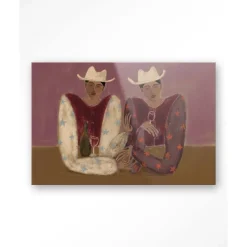 Glasschilderij Good Ranch Talk