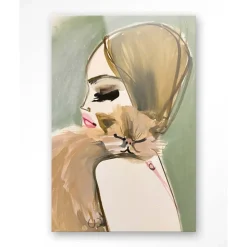 Glasschilderij Lily Rose Depp x Pumpkin