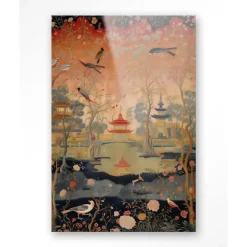 Glasschilderij Oriental Night