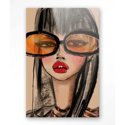 Glasschilderij Sunny Orange