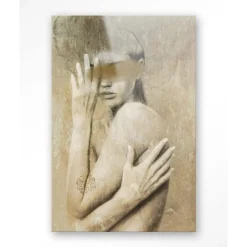 Glasschilderij Touching Me