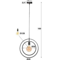 Hanglamp Around 1-lichts