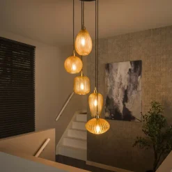 Hanglamp 5L V-shape Pattern getrapt