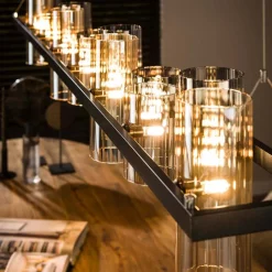 Hanglamp Mixed Glass 14 Lichts