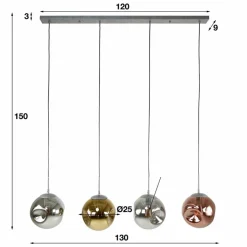 Hanglamp Stellar 4-lichts