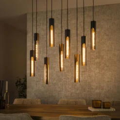 Hanglamp Tube 5+4 Lichts