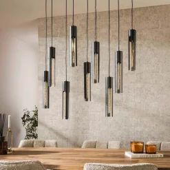 Hanglamp Tube 5+4 Lichts