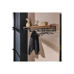 Kapstok Custom 6 haken hoedenplank