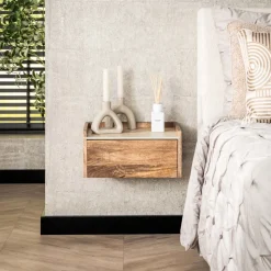 Nachtkastje hangend Nuovo travertin