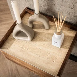 Nachtkastje hangend Nuovo travertin