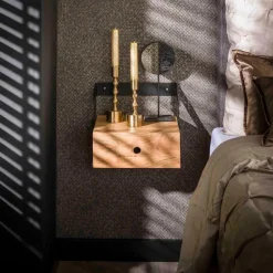 Nachtkastje Hangend Strip, Set Van 2