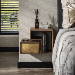 Nachtkastje Set/2 brass