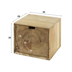 Nachtkastje zwevend 1L Block