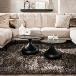 Salontafel Drop Shape set van 2