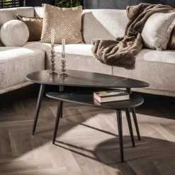 Salontafel Niervormig Ceramic, Set Van 2