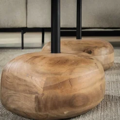 Salontafel set/2 driehoekig blad