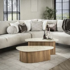 Salontafel set/2 Romano driehoekig