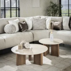 Salontafel set/2 Romano rond