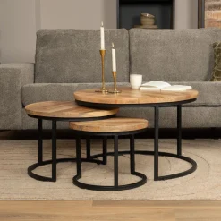 Salontafel Susan, set van 3