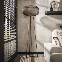 Vloerlamp Copper Twist 3-poot