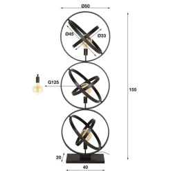 Vloerlamp Galaxy 3 Lichts